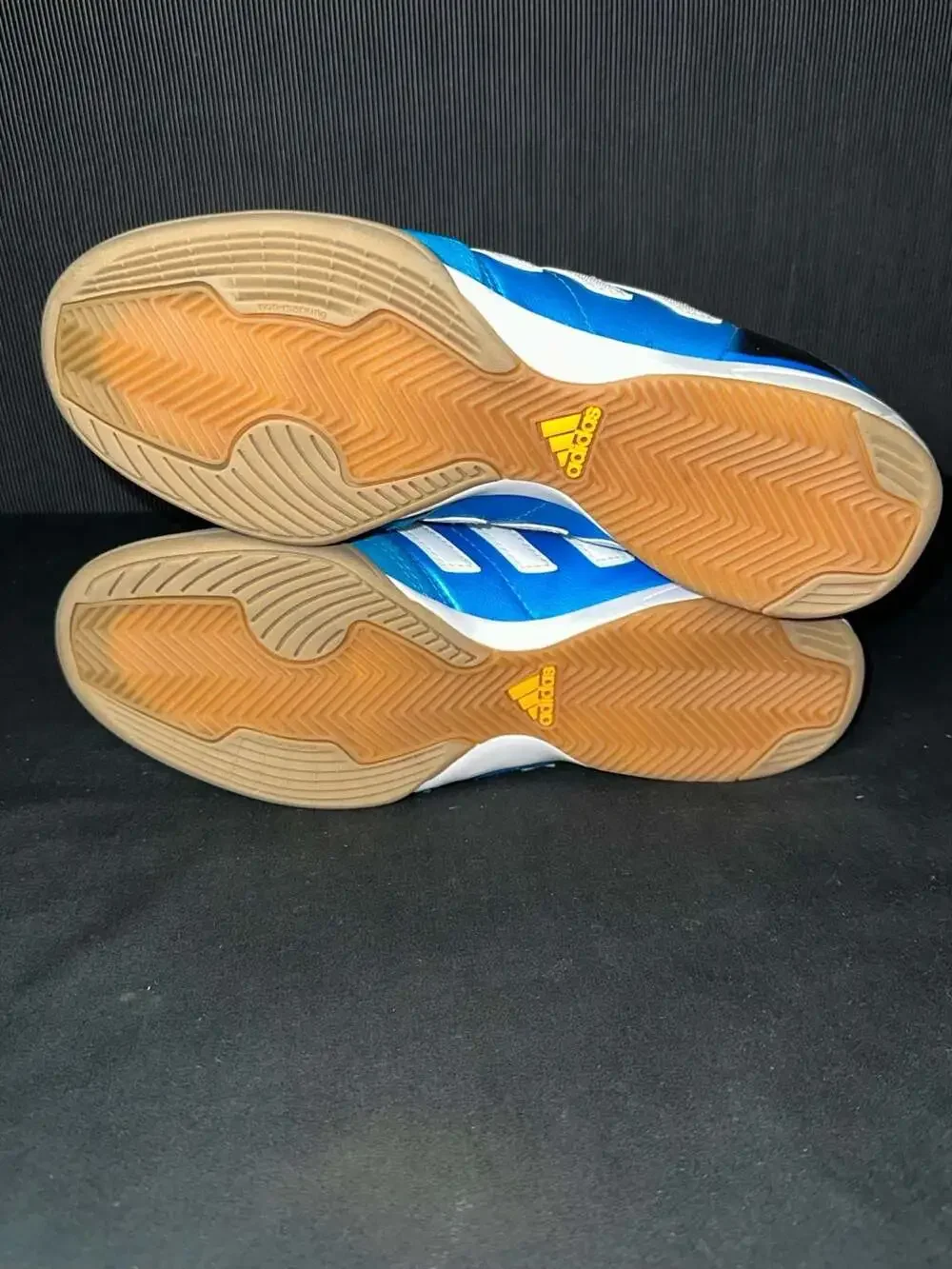No.50 Adidas 11nova IN Indoor Soccer Shoes Solar Blue White M17717
